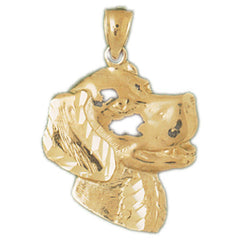 Yellow Gold Saint Bernard Dog Charm - 14k Alpine Rescue Canine Pet - Wilson  Brothers Jewelry