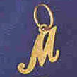 14K GOLD INITIAL CHARM - M #9562