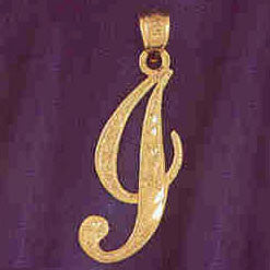 14K GOLD INITIAL CHARM - I #9566