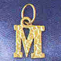 14K GOLD INITIAL CHARM - M #9573